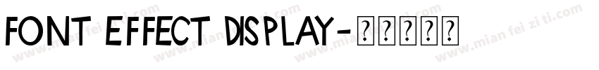 font effect display字体转换